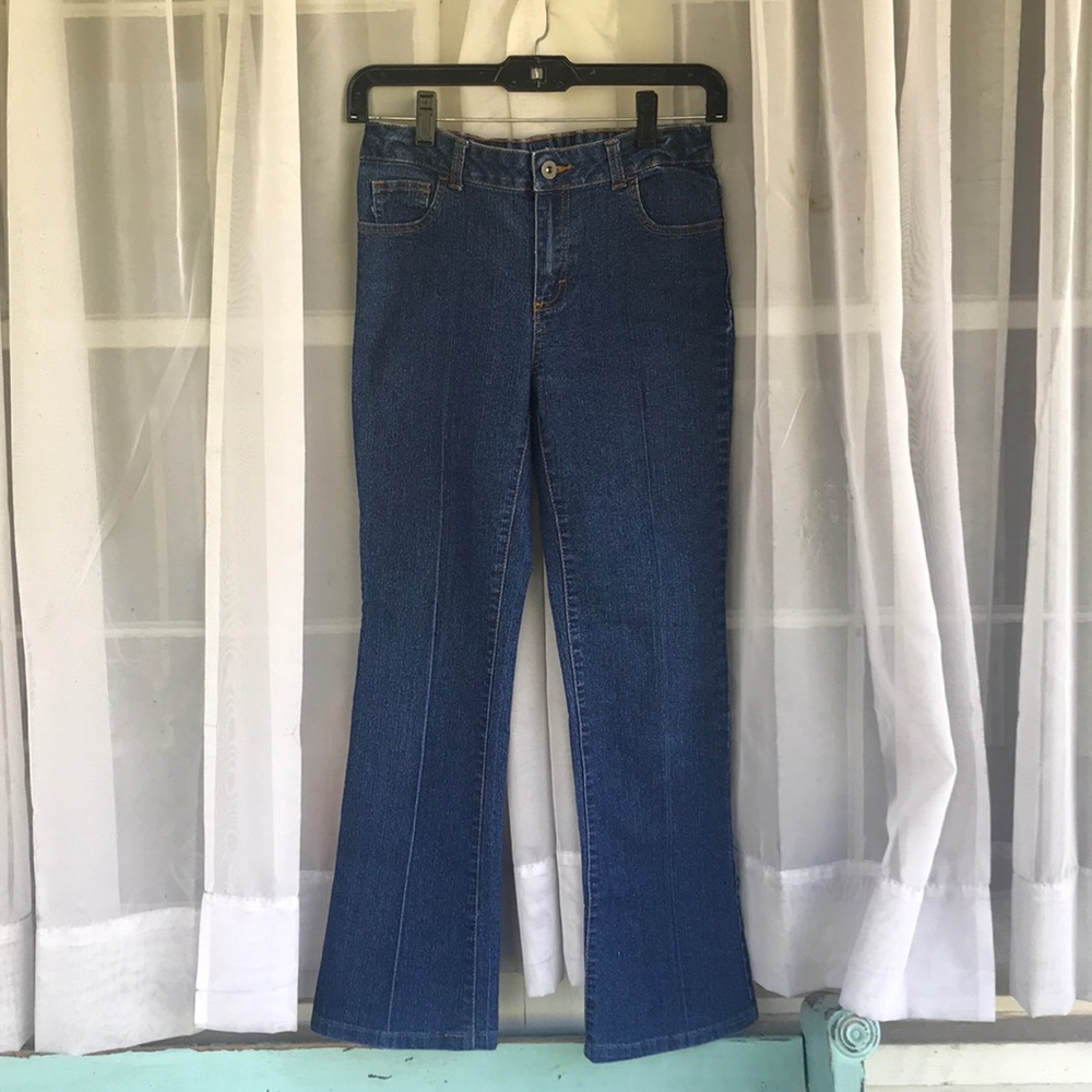 Deep blue jeans